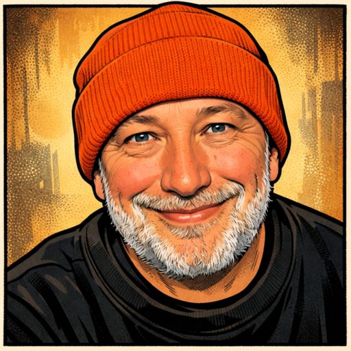 Tom Meurer Orangenes Beanie DJI Action Kamera